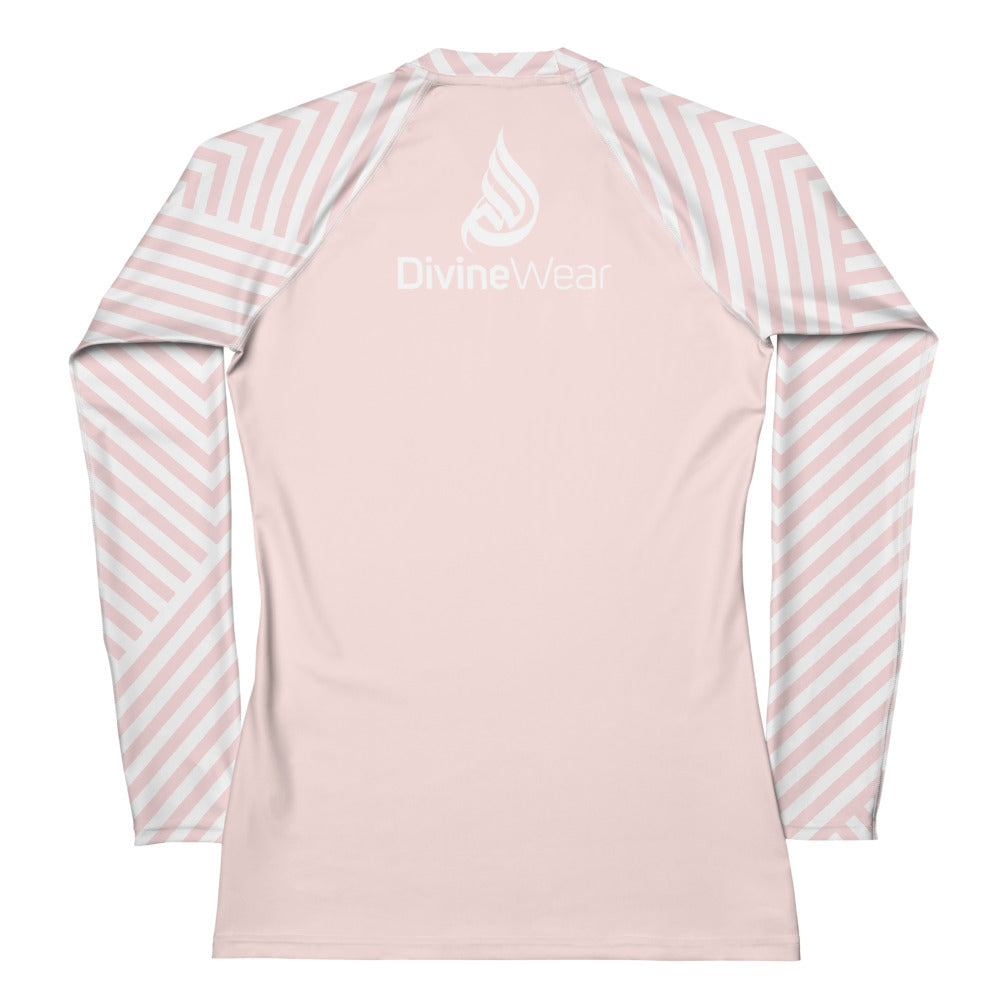 DivineWear Pretty in Pink Women's Rash Guard