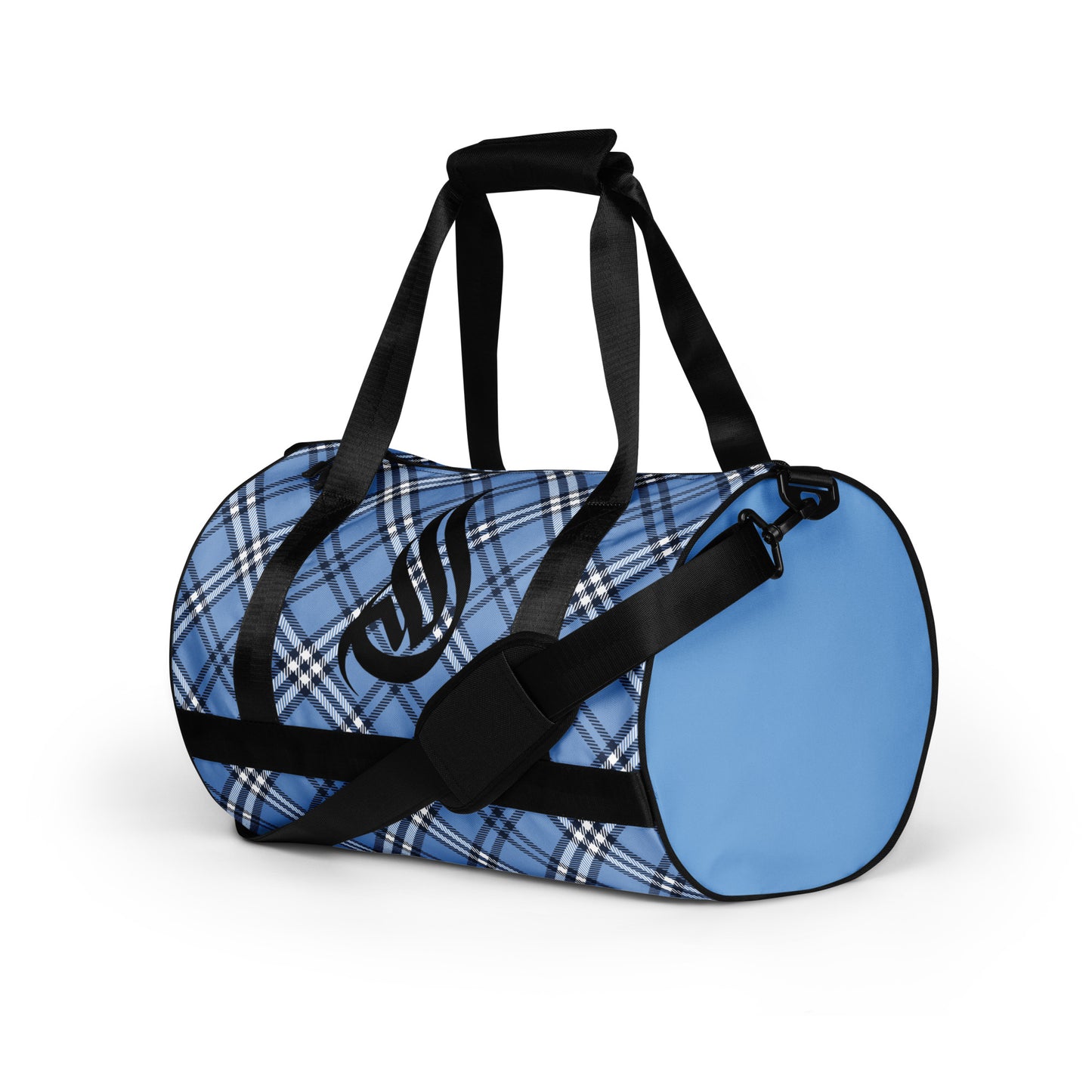 DivineWear Fall22 Plaid gym bag / Blue