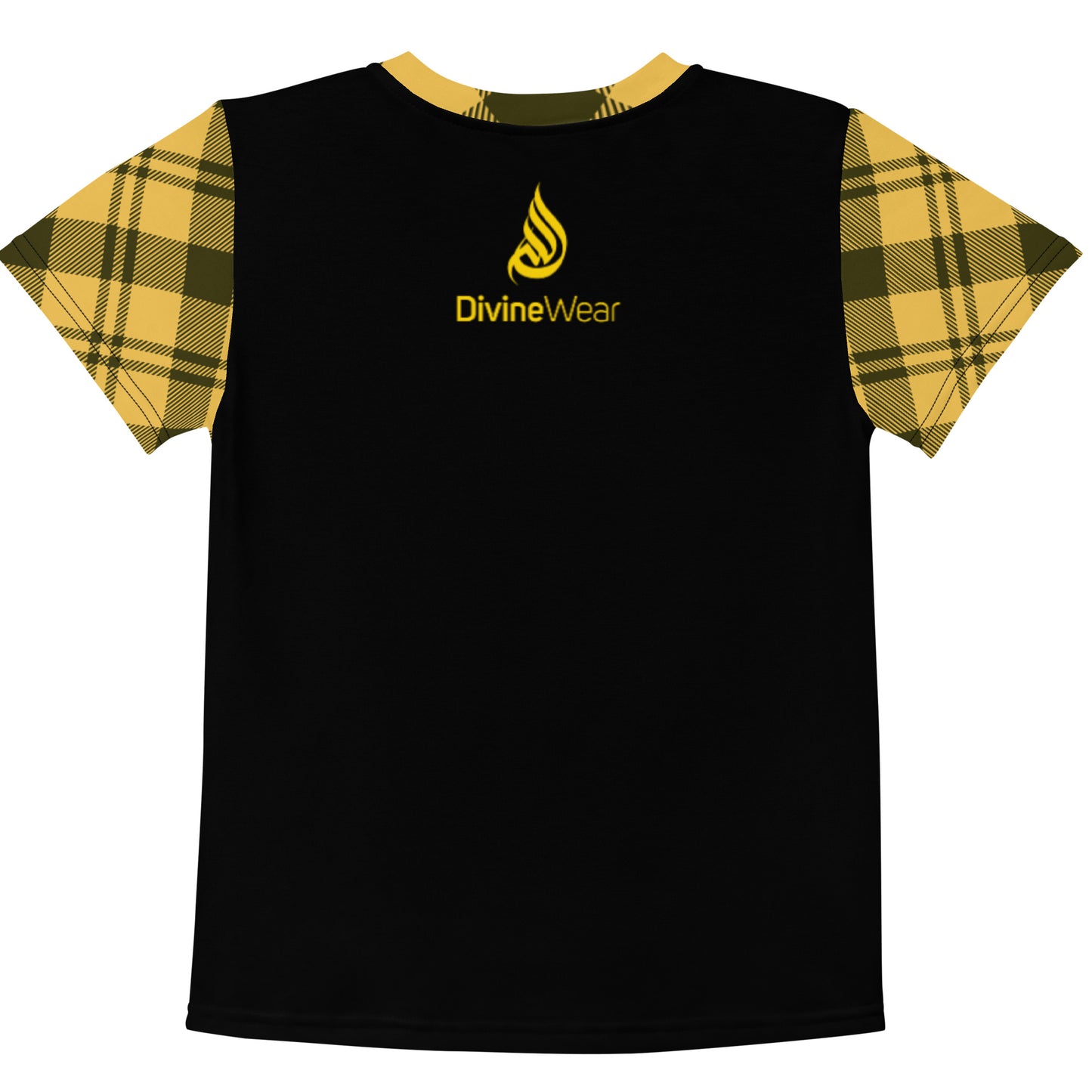 DivineWear Kids crew neck t-shirt in yellow