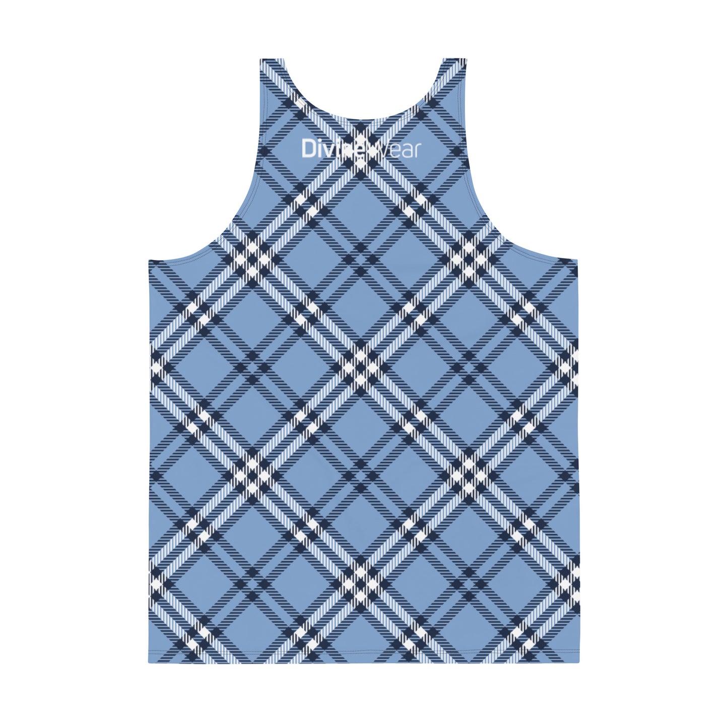 DivineWear Fall22 Plaid Tank Top / Blue
