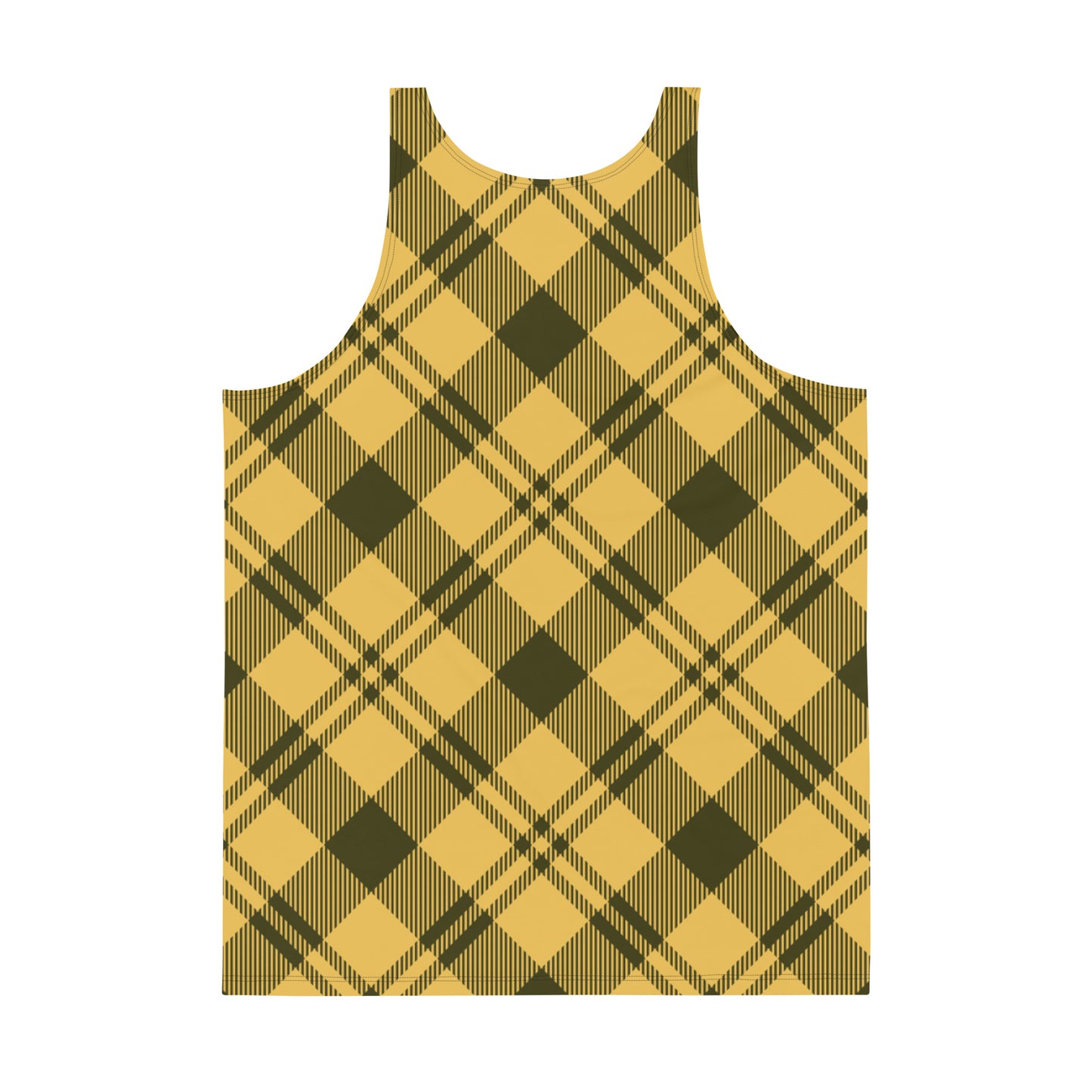 DivineWear Fall22 Plaid Tank Top / Yellow