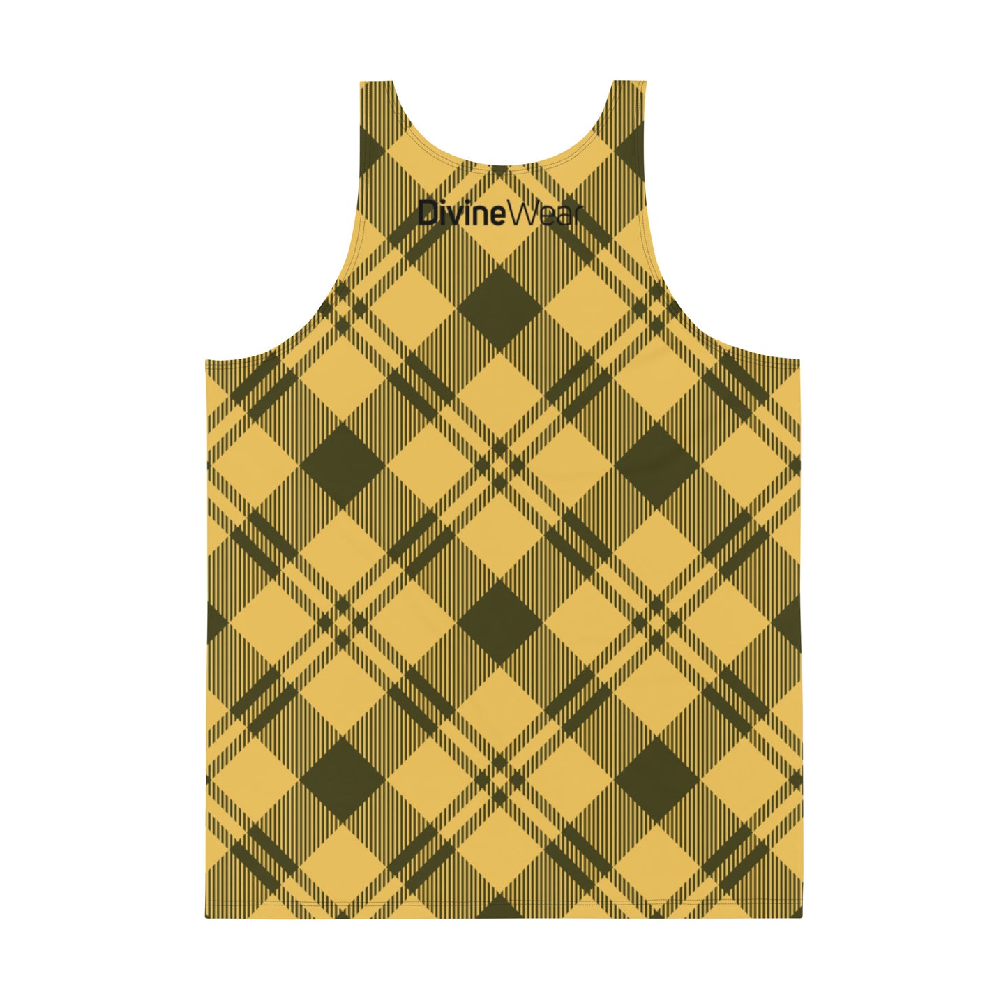 DivineWear Fall22 Unisex Tank Top Plaid Color Block