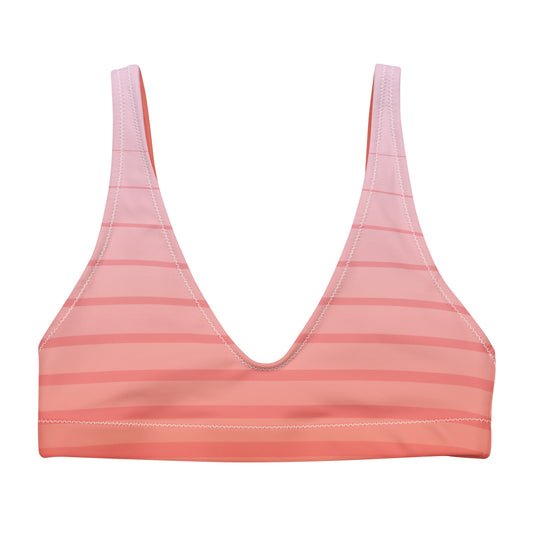 DivineWear Peach Orchard padded bikini top