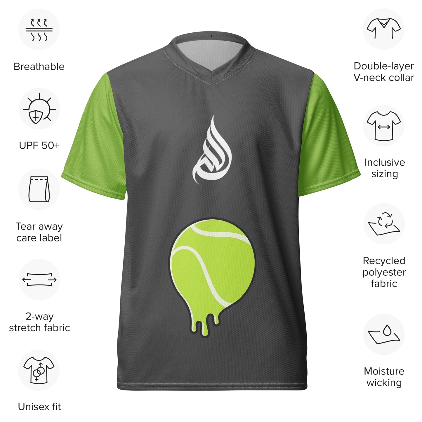DivineWear Player 15 Kiwi / Grey Jersey