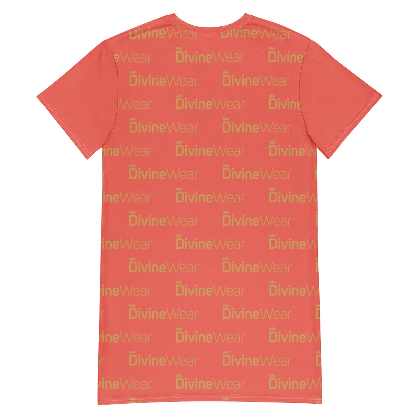 DivineWear Peachy T-shirt dress The Crown Collection
