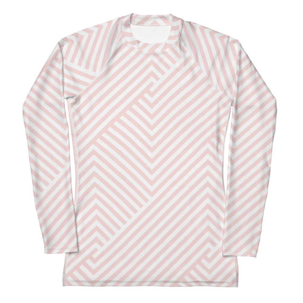 DivineWear Pretty in Pink Women's Rash Guard