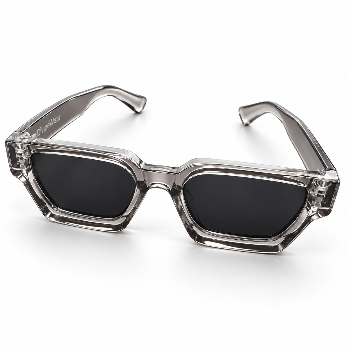 DivineWear Frames — Clear Smoke — front view