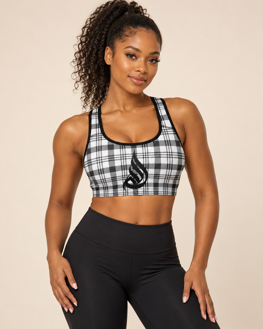 DivineWear Fall22 Padded Sports Bra in Black