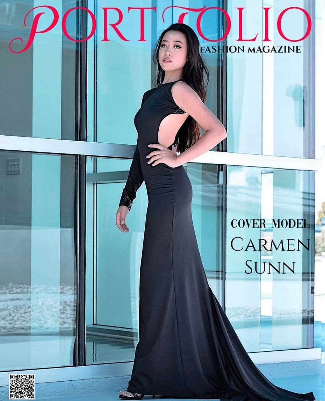 Portfolio Fashion Magazine cover featuring Carmen Sunn in DivineWear