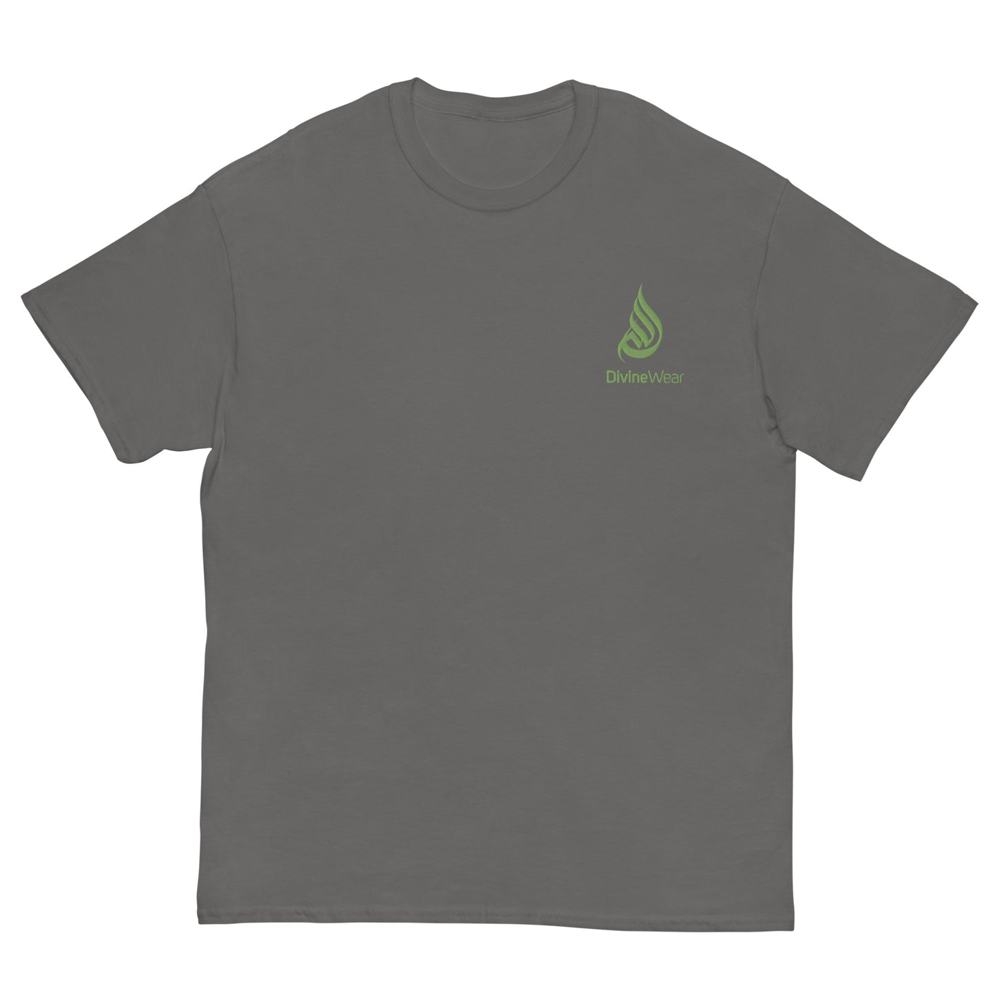 DivineWear Men's classic tee Grey / Kiwi
