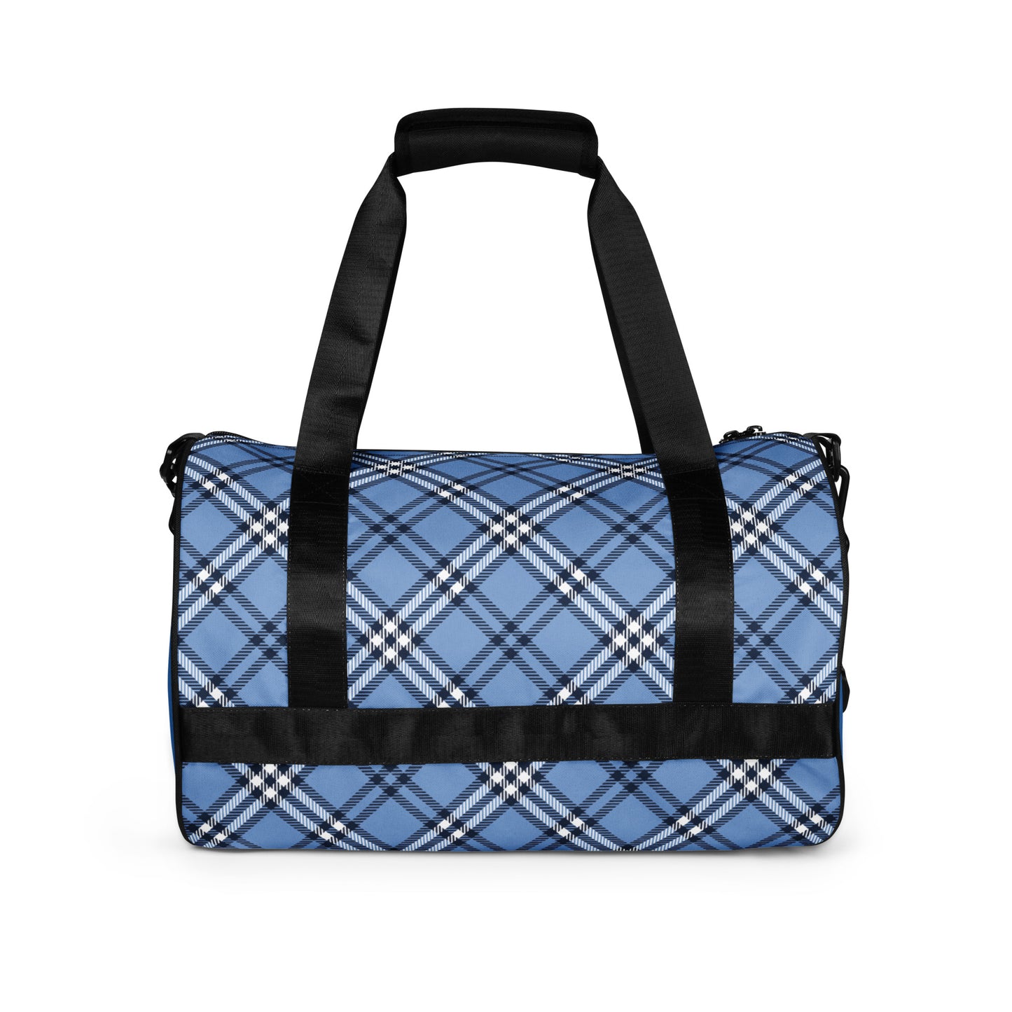 DivineWear Fall22 Plaid gym bag / Blue