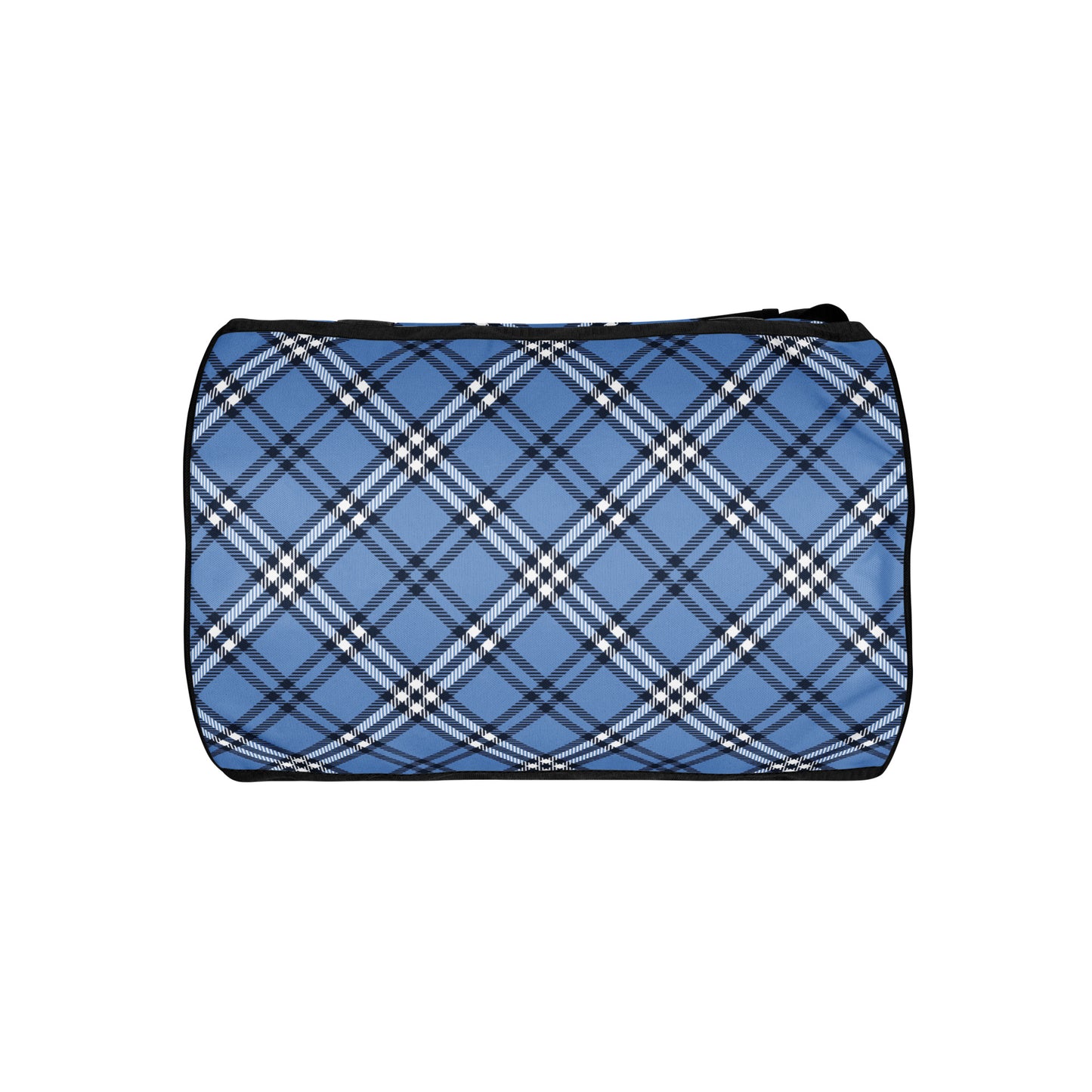DivineWear Fall22 Plaid gym bag / Blue