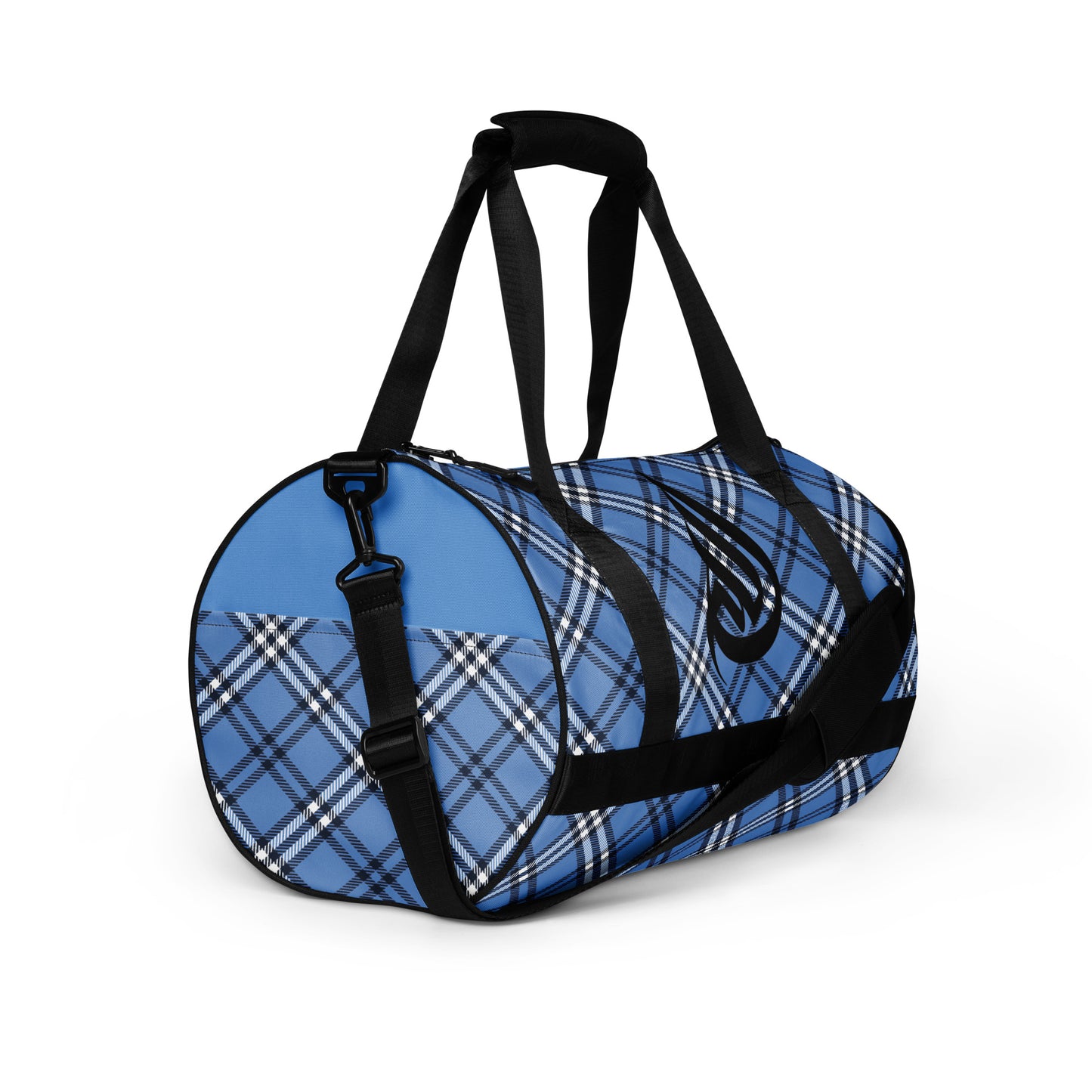 DivineWear Fall22 Plaid gym bag / Blue