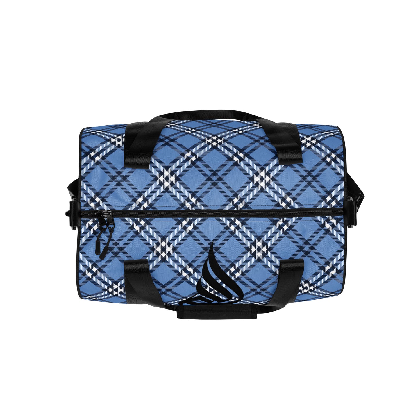 DivineWear Fall22 Plaid gym bag / Blue