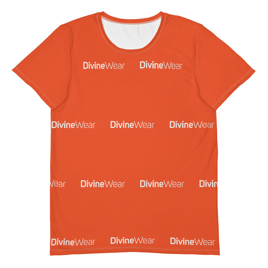 DivineWear SS22 Men's Athletic T-shirt Orange