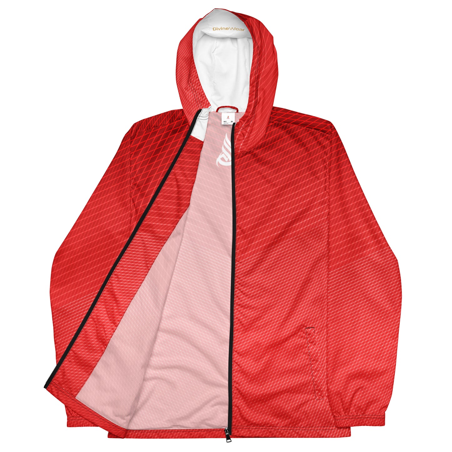 DivineWear Ruby Red Men’s windbreaker