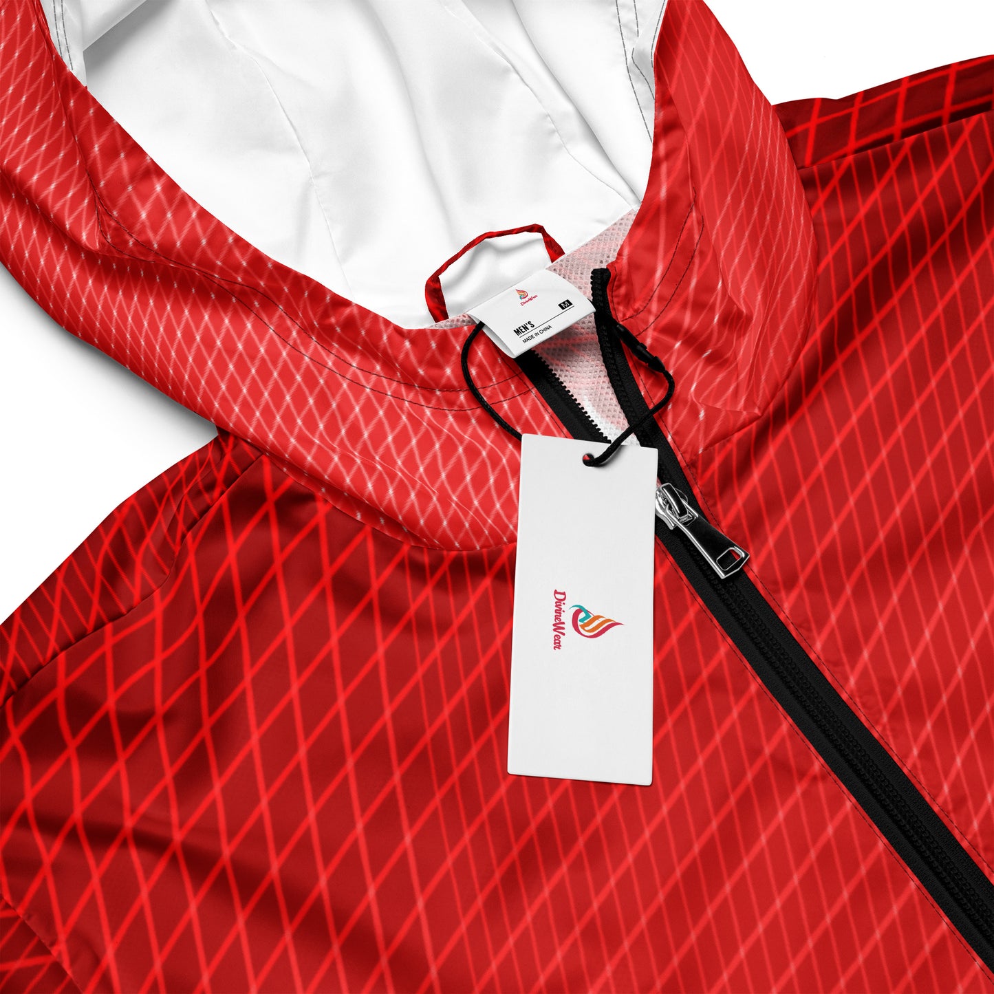 DivineWear Ruby Red Men’s windbreaker
