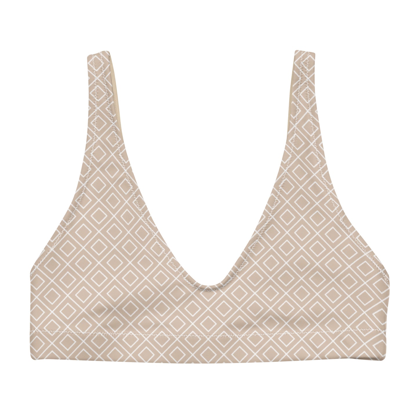 DivineWear Love Beige padded sports top