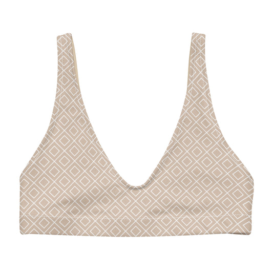 DivineWear Love Beige padded sports top