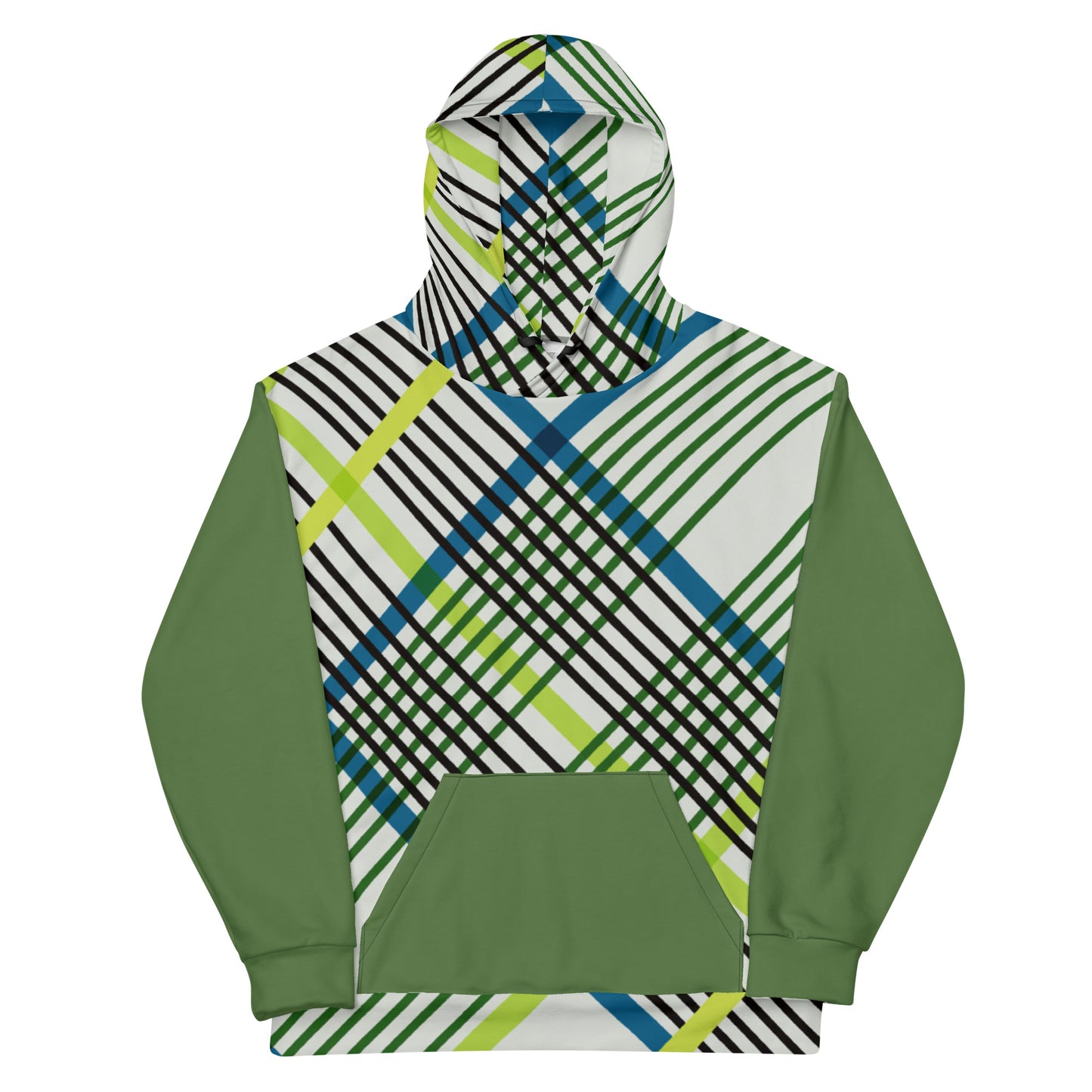 DivineWear FW22 Green Plaid Hoodie