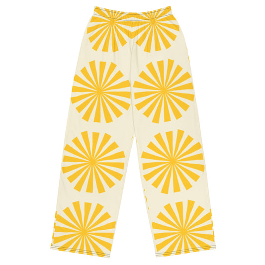 DivineWear Fall22 wide-leg pants in Yellow
