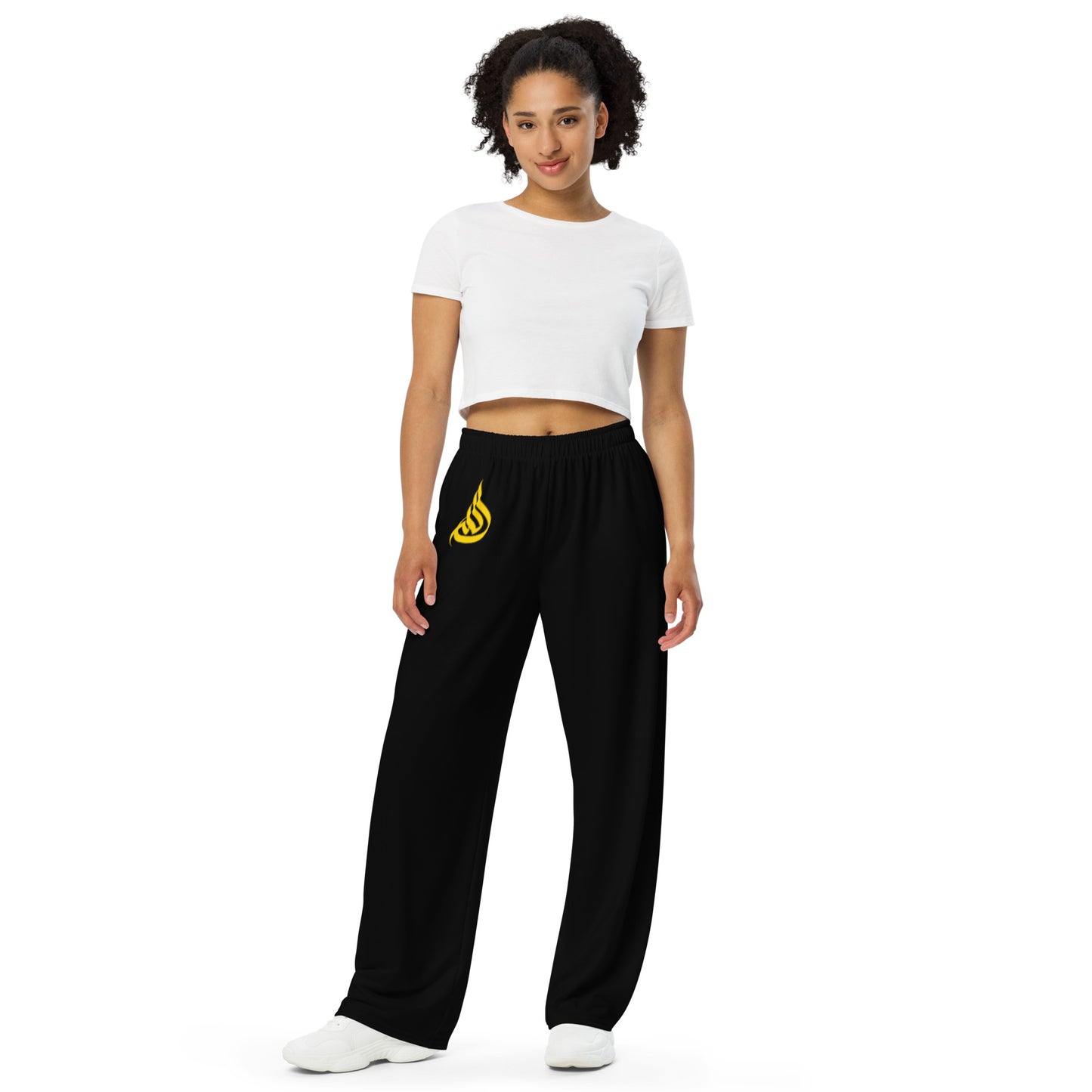 DivineWear Fall22 unisex wide-leg pants / Black