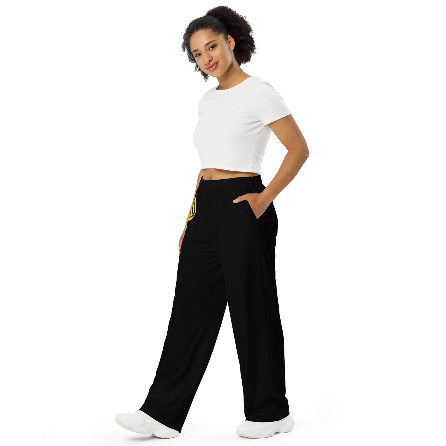 DivineWear Fall22 unisex wide-leg pants / Black