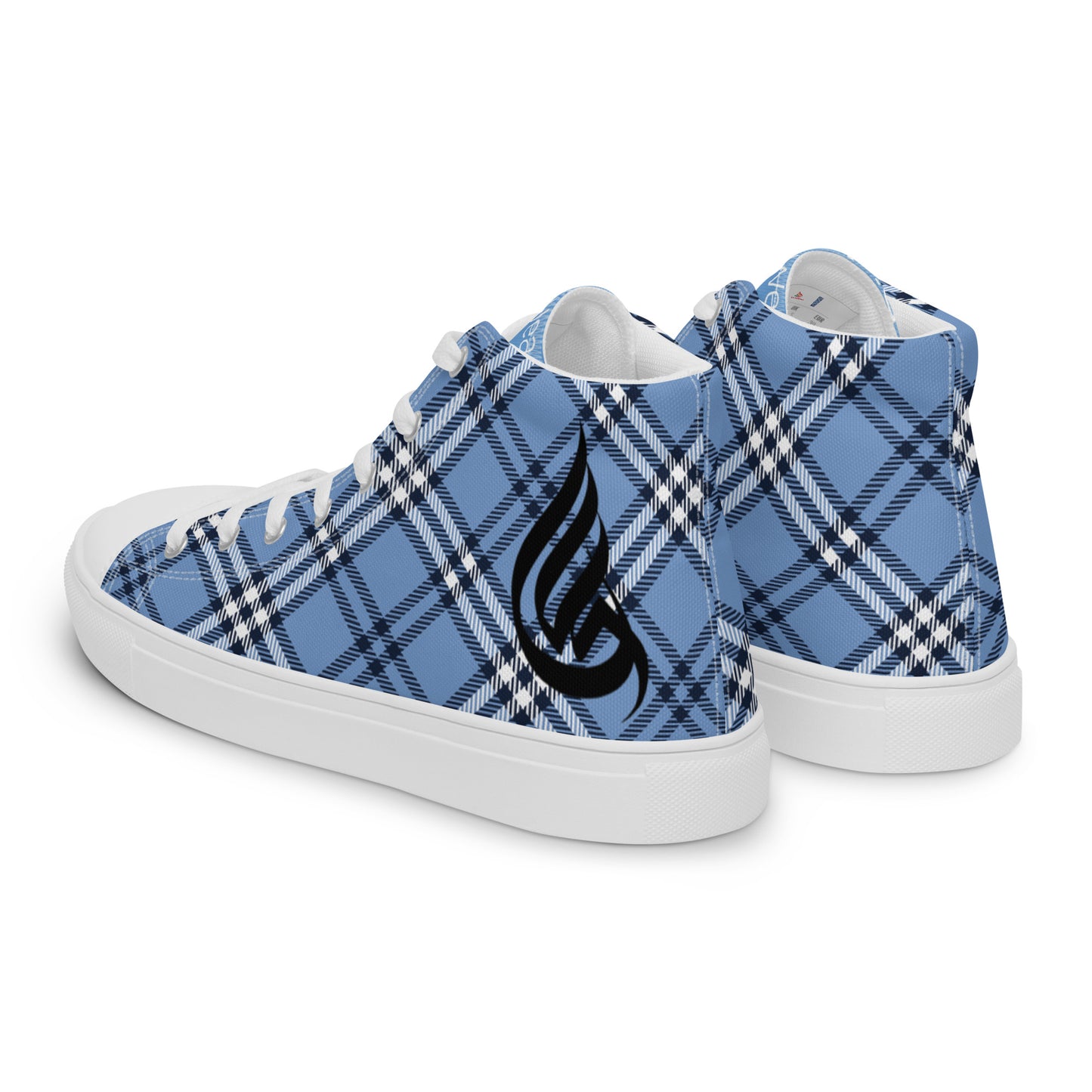 DivineWear Fall22 Mens Kicks in Plaid / Blue