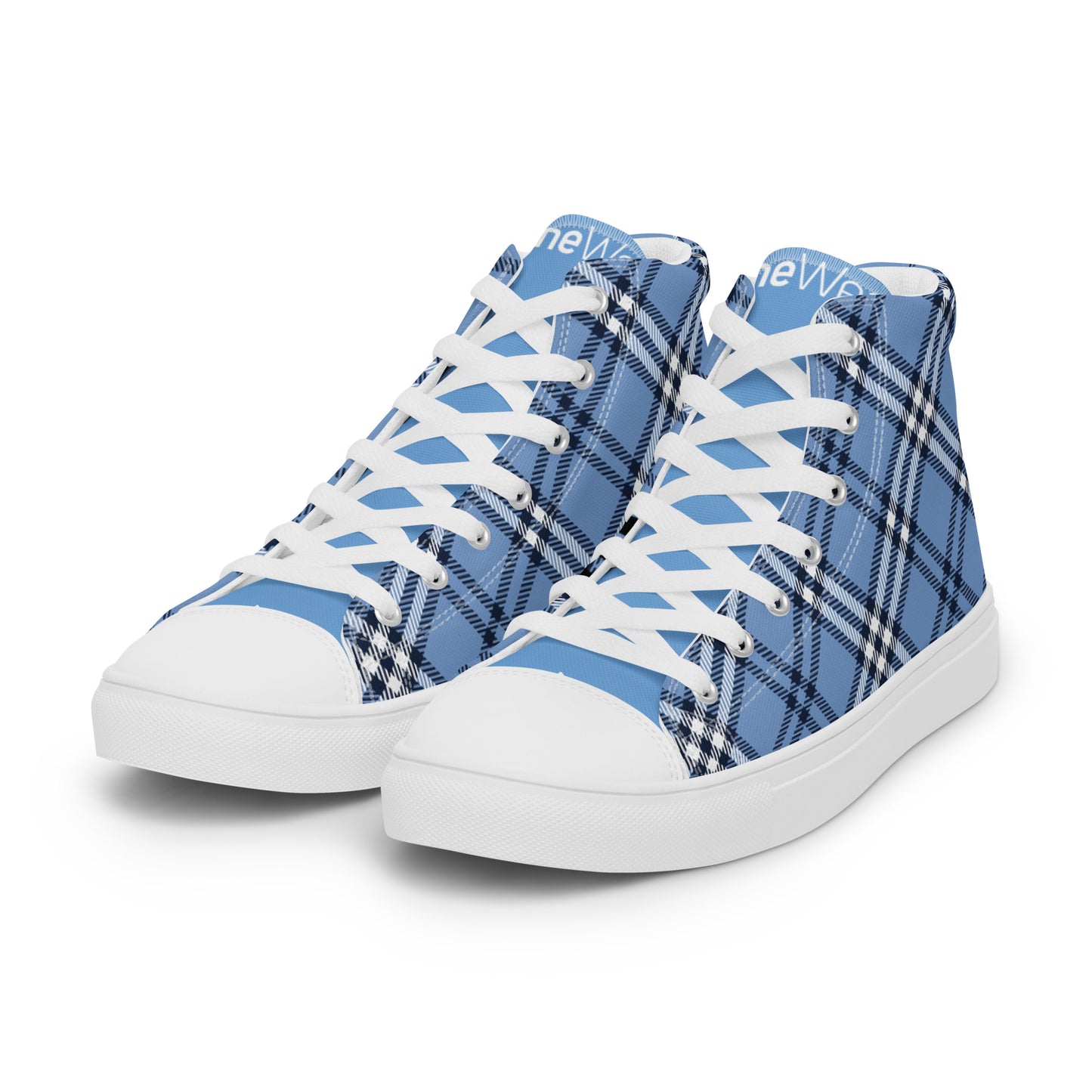 DivineWear Fall22 Mens Kicks in Plaid / Blue