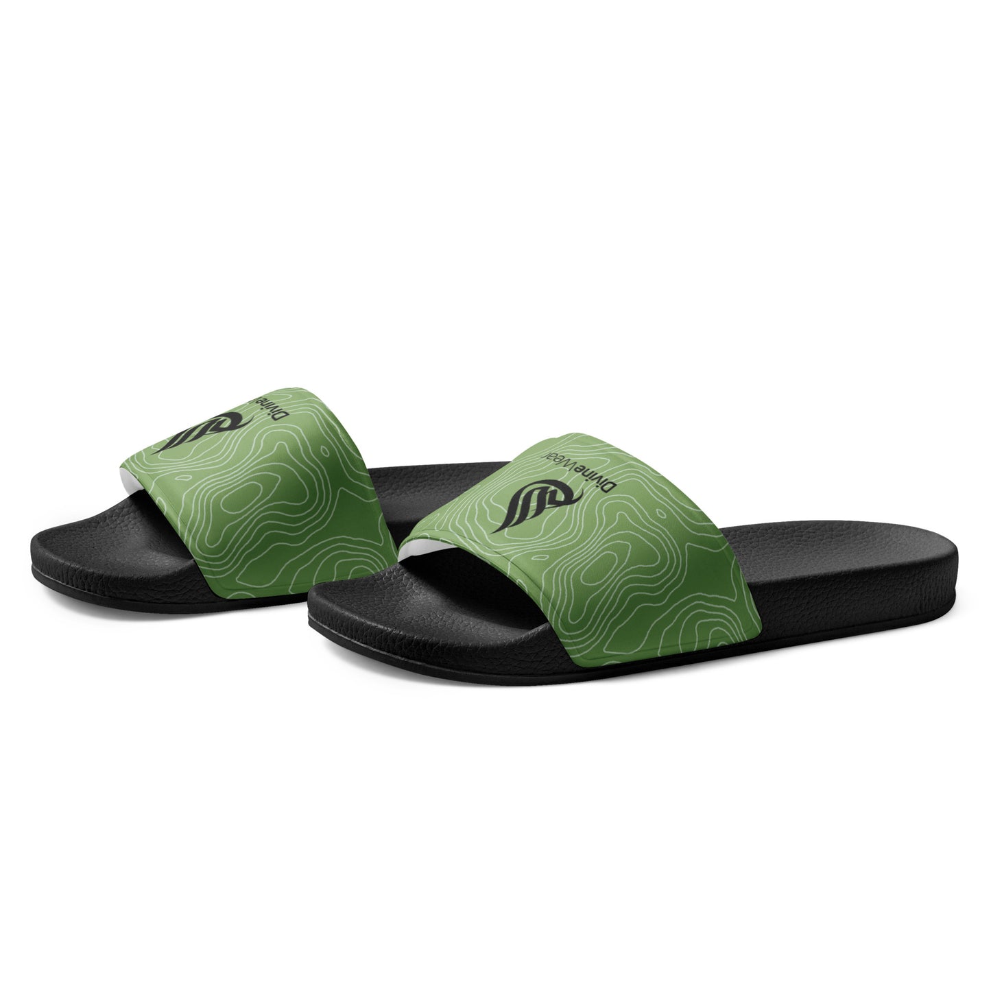 DivineWear FW22 Men’s slides/ Green