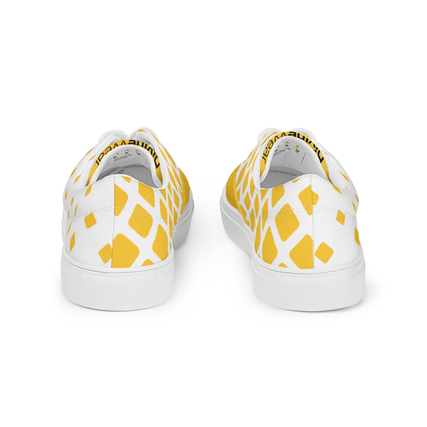 DivineWear FW22 Women’s lace-up canvas shoes in Yellow